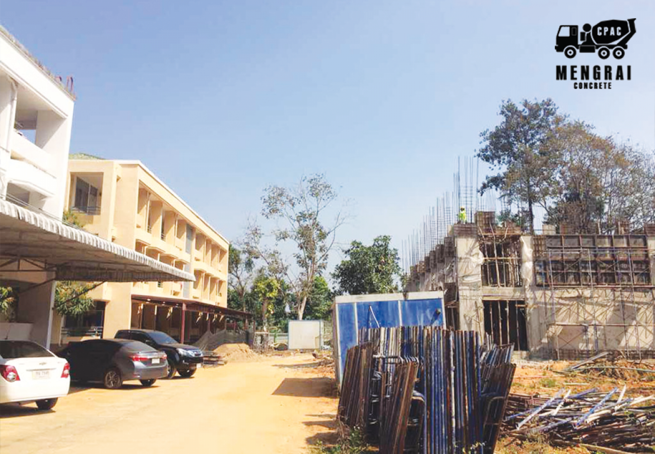 โครงการก่อสร้างหอพักผู้ป่วย-และหอพักพยาบาล โรงพยาบาลแม่สรวย อ.แม่สรวย จังหวัดเชียงราย